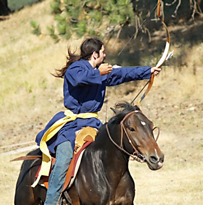 Naljorpa Chhimd Knzang on horseback
